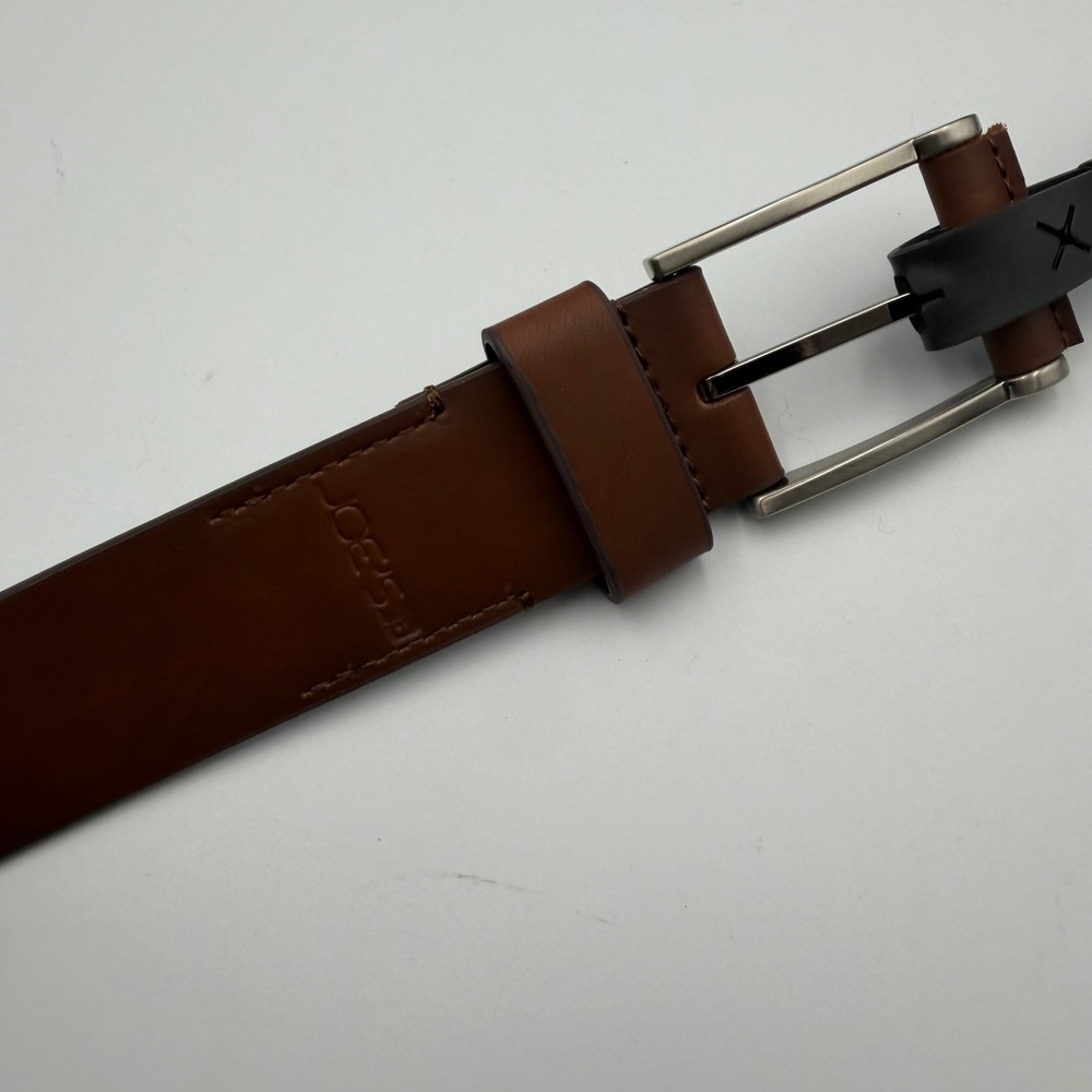 Joe's Jeans Mens Cognac Brown Genuine Leather Belt Size 38 87293